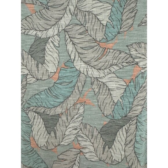 Size XXL 1X 2X FEATHER PRINT SOFT KNIT RUCHED DRESS Summer Fall Tribal Plus Size - Picture 5 of 5